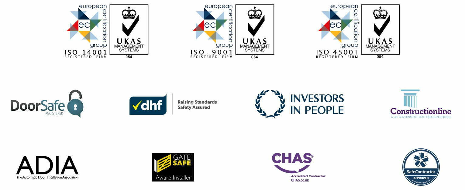 Accreditations - Century Gates & Barriers
